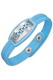 Unisex apyrankė su plieno dekoracija